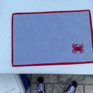 Set of two Crab placemats
